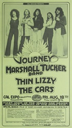 Journey and Thin Lizzy in Sacramento Concert Poster