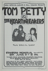 Tom Petty And The Heartbreakers Original Concert Poster at Stanford Memorial
Vintage Rock Poster
Randy Tuten