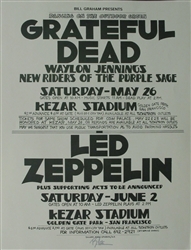 Grateful Dead And Led Zeppelin Original Concert Poster
Vintage Rock Poster
Randy Tuten