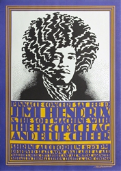 Jimi Hendrix/Soft Machine/ Electric Flag Poster Original Concert Poster
Shrine Auditorium
John Van Hamersveld