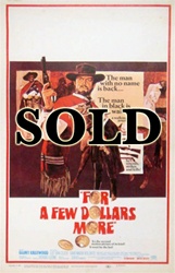 For A Few Dollars More US Window Card
Vintage Movie Poster
Clint Eastwood