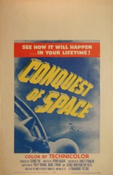 Conquest of Space US Window Card