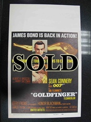 Goldfinger US Window Card
Vintage Movie Poster
James Bond