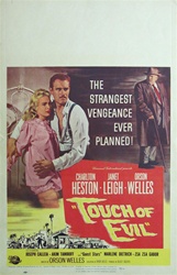 Touch of Evil US Window Card
Vintage Movie Poster
Orson Welles