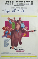 Point Blank US Window Card
Vintage Movie Poster
Lee Marvin