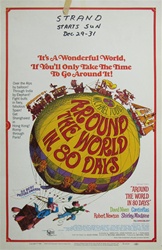 Around the World In 80 Days US Window Card