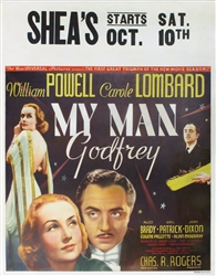 My Man Godfrey US Jumbo Window Card
Vintage Movie Poster
Carole Lombard