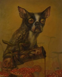 Martin Wittfooth Aesop's Folly XVI Original Painting