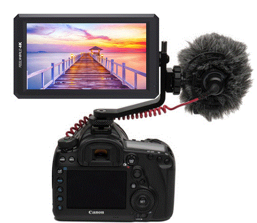FWF6 F6 5.7" Full HD HDMI On-Camera Monitor with 4K Support and Tilt Arm