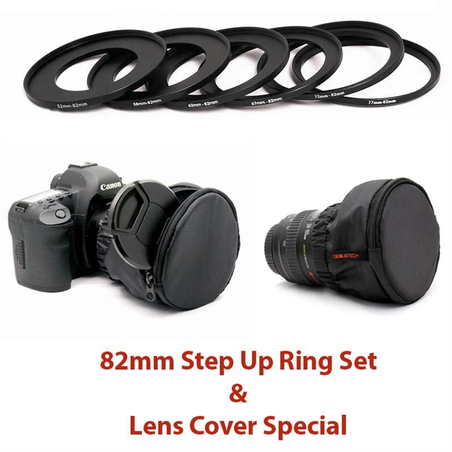 G-SUR/82KITLCS ,82mm Filter Step Up Ring Set Lens Cover Special