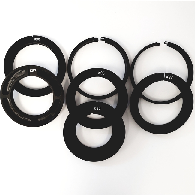 Genustech GEM-COAR-SPECIAL Set of 7 Elite Clamp on Rings - 80mm, 87mm, 95mm, 98mm, 100mm, 117mm & 121mm