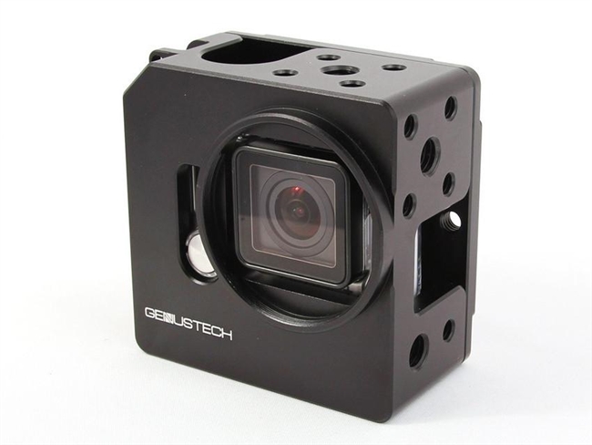 GP-CAGE-BK+EB : Genus Cage for GoPro Hero3 or Hero4 with LCD, Battery BacPac (All Sales Final for this product)
