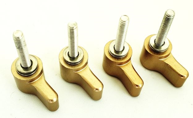 Mobar Locking Lever Knobs for Bracket set of 4 with washers