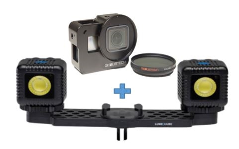 LumeCube LC-GPAC22-CAGE:  Lighting Kit & GoPro Cage, Filter Bundle