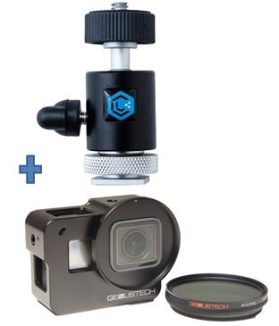 LumeCube LC-HS11-Cage : CAMERA MOUNT w/ 360Âº BALL HEAD & LIGHT STAND ADAPTER, GENUS GOPRO CAGE & FILTER