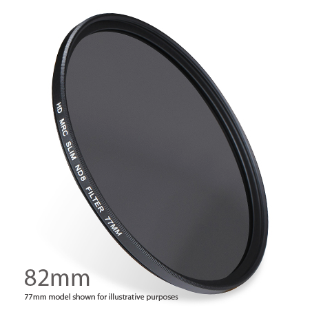 ND8-82 : ND 0.9 ( ND8 ) 3 stop Neutral Density Filter 82mm