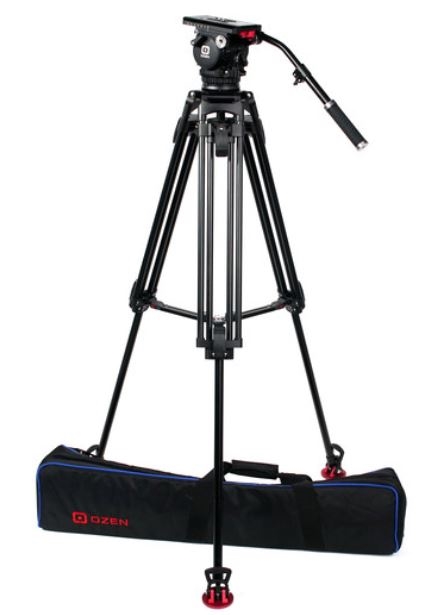 OZ-10AL2 : Ozen 100AL2 100mm Aluminum Tripod & Agile 10 Fluid Head SYstem (EZ Load)