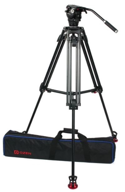 OZ-75AL2HDS  :  OZEN 75AL2HD 75mm Aluminum Tripod & Agile 6S Fluid Head System (S-Loc)