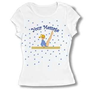 Gymnastics Balance Beam Baby Doll Tee