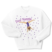 Gymnastics Cartwheel Crewneck Fleece