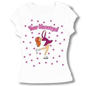 Ice Skate Layback Baby Doll Tee