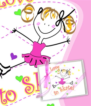 Ice Skate Love to Skate Stationary