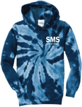 E - Navy Tie Dye HOODIE