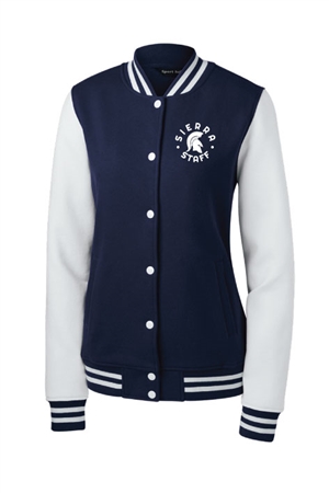 Sierra Staff Ladies Fleece Letterman Jacket