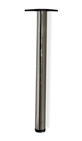 Table Leg Single Brushed Nickel