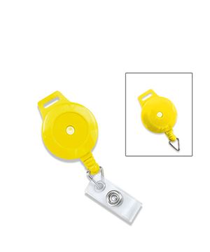 badge reels with a hole and id vinyl strap that are good lanyard attachments