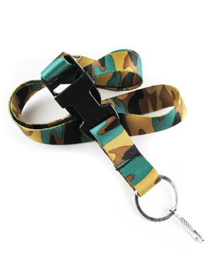 The camouflage pattern is printed on the strap of LHD6001 camo lanyards.