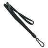 3/8 inch Black adjustable lanyard with adjustable bead and plastic rotating hook-blank-LNB326BBLK