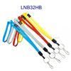 3/8 inch Key ring lanyard attached breakaway and split ring with j hook-blank-LNB32HB