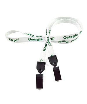 LNP04D2N Customized Double Clip Lanyard