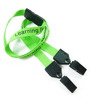 LNP05D2B Custom Double Clip Lanyard