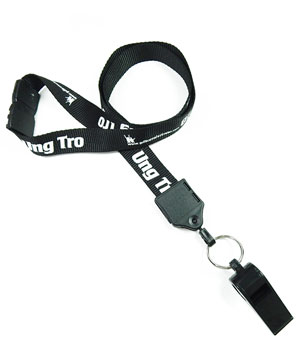 LNP0605B Personalized Whistle Lanyard