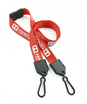 LNP06D6B Personalized Double Hook Lanyard