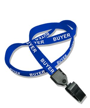 lanyard pre printed Buyer title