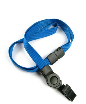 The single color safety badge clip lanyard with a badge clip.
