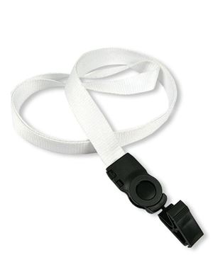 The single color plastic clip lanyard with a badge clip.
