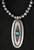 JOE H. QUINTANA TURQUOISE PENDANT WITH BEADS