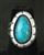 MARY MARIE LINCOLN LONE MT. TURQUOISE RING