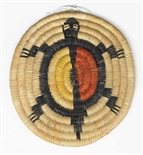 Hopi Coil Plaque, Turtle Design c. 1950
