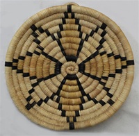 Hopi Coil Plaque, Floral Design c.1940