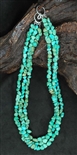 LOVELY NATURAL LONE MOUNTAIN TURQUOISE NECKLACE