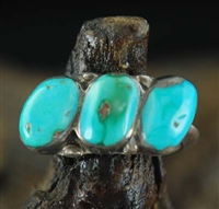 UNUSUAL VINTAGE BLUE GEM TURQUOISE RING