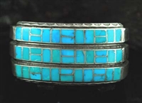 BEAUTIFUL CHANNEL INLAID TURQUOISE BRACELET
