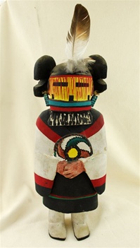 World renowned Kachina Hopi carver Jimmy Kewanwytewa.