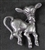 ADORABLE VINTAGE HAND MADE SILVER MEXICO COW PIN