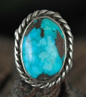 BEAUTIFUL WATER WEBBED TURQUOISE RING